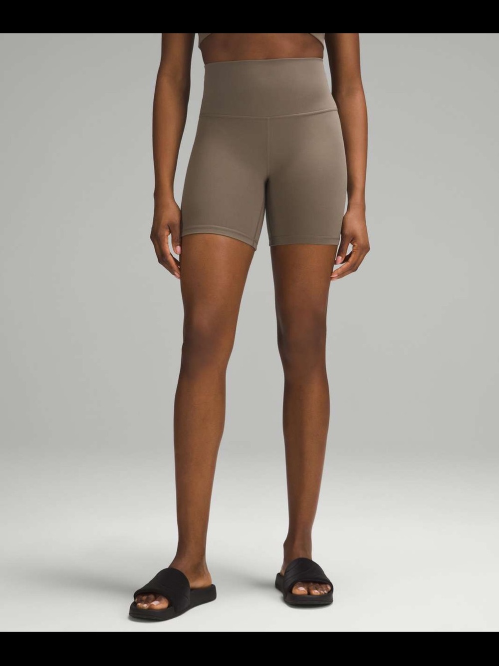 lululemon athletica High-Rise Bike Shorts in Taupe